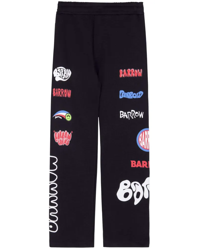 BARROW Jogginghose mit Logo-Print - Schwarz Schwarz