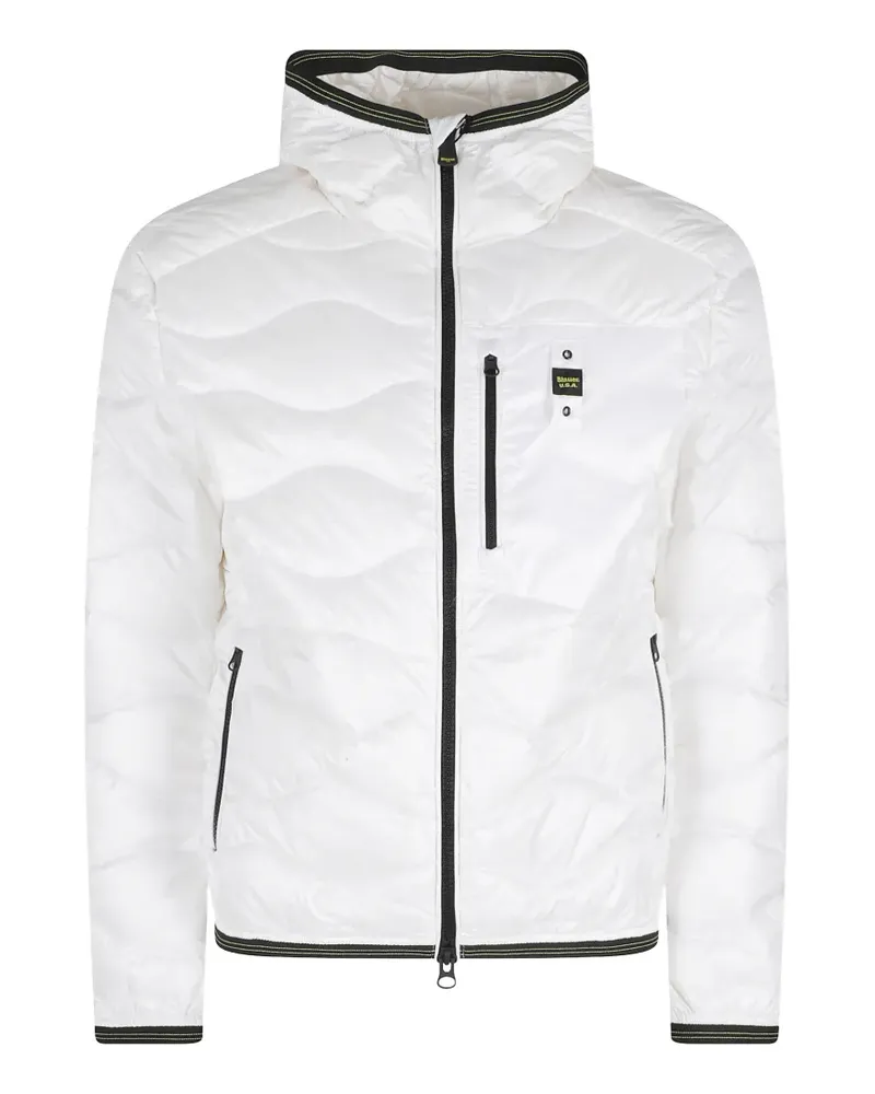 Blauer hooded zip jacket - Weiß Weiß