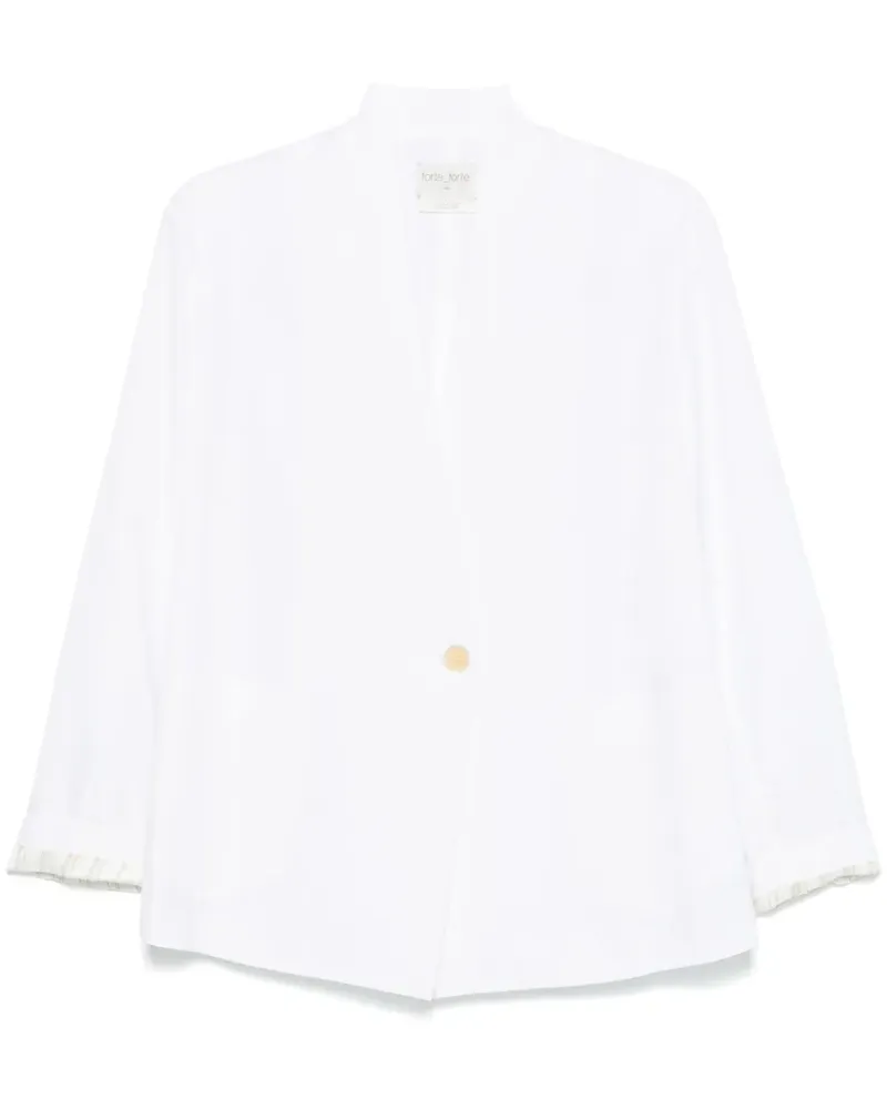forte_forte Sakko aus Twill - Weiß Weiß