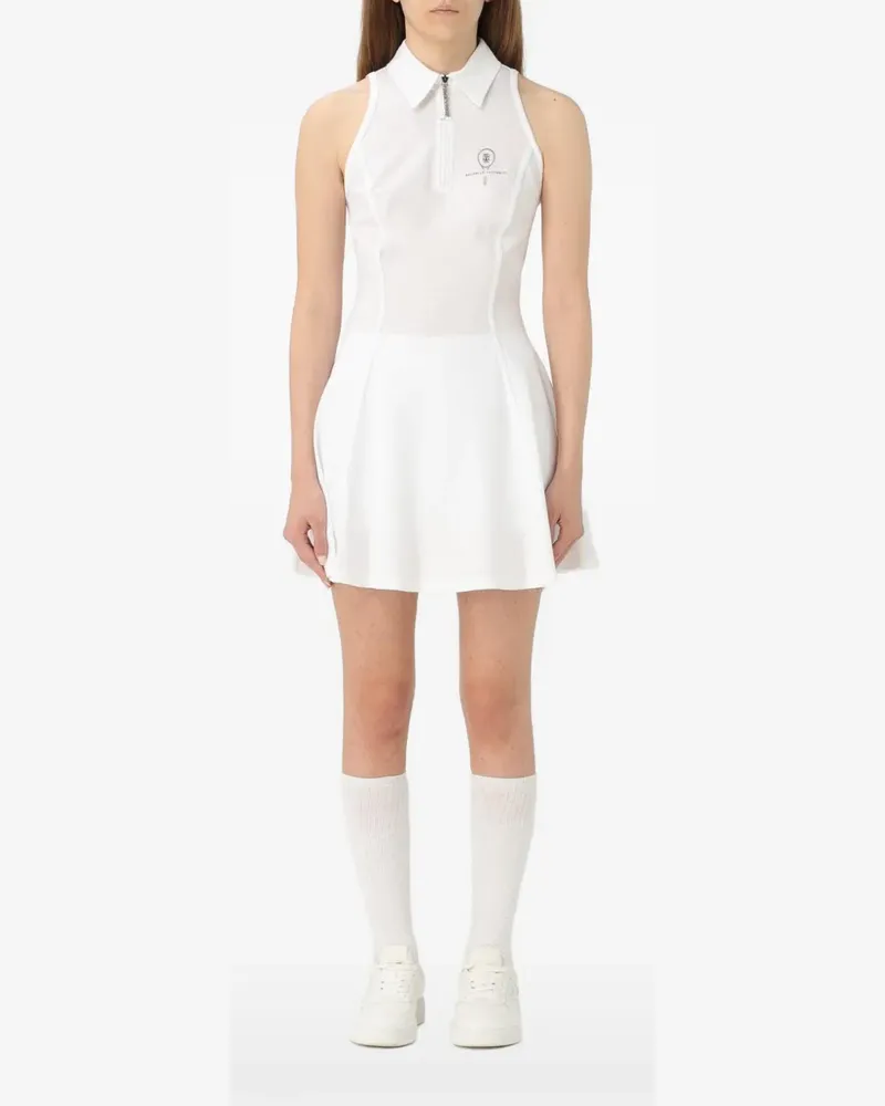 Brunello Cucinelli zip-collar sleeveless mini dress - Weiß Weiß