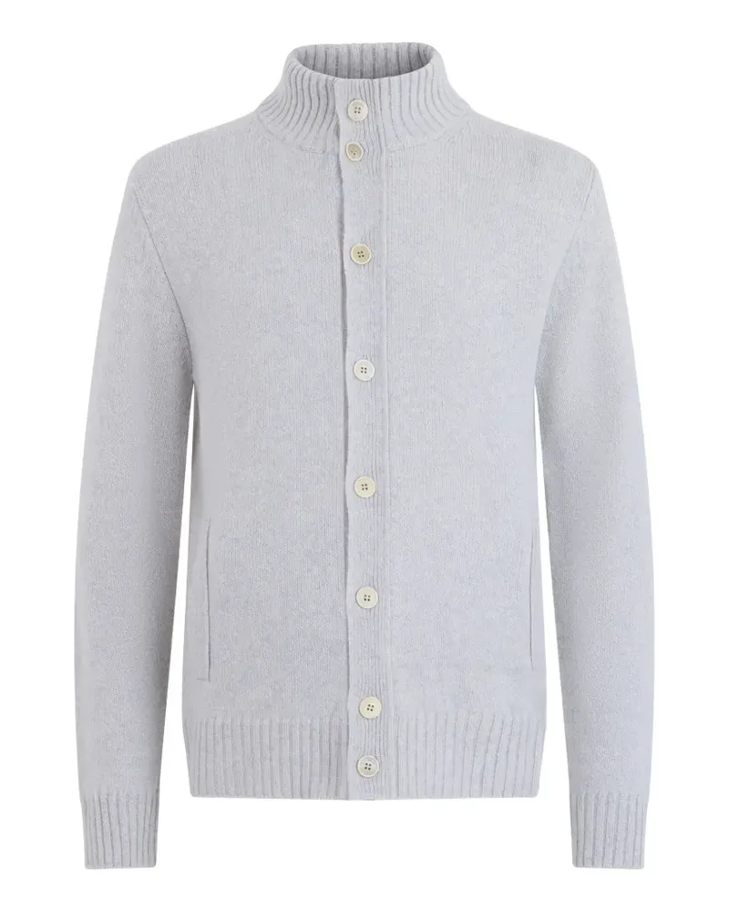 Slowear Cardigan mit Stehkragen - Grau Grau