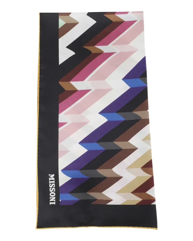 Missoni Schal mit Zickzack-Print - Schwarz Schwarz
