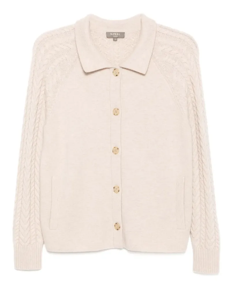 N.Peal Cardigan aus Kaschmir - Nude Nude