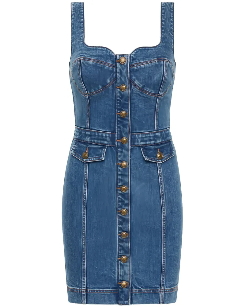 Rebecca Vallance Aviator Minikleid - Blau Blau