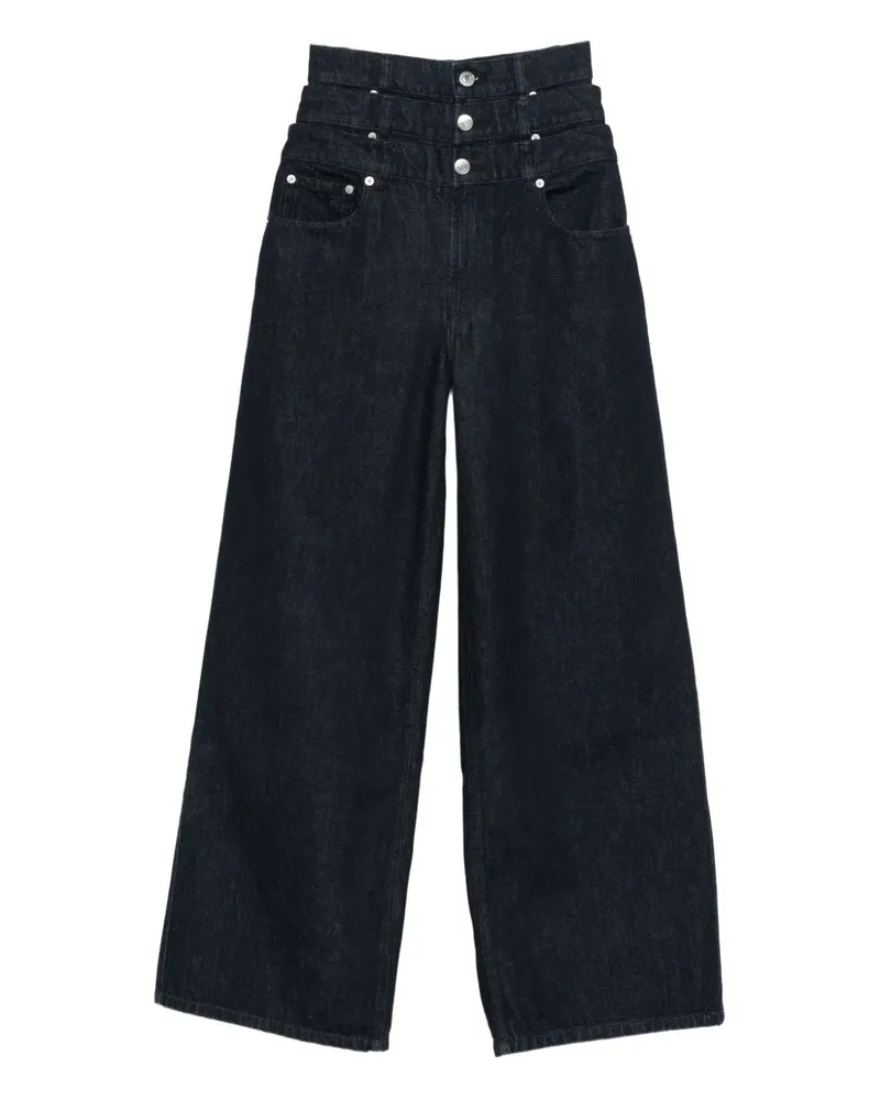 Viktor & Rolf Jeans im Layering-Look - Blau Blau