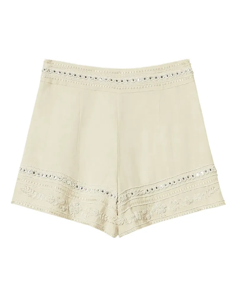 Twin-Set Bestickte Shorts - Nude Nude
