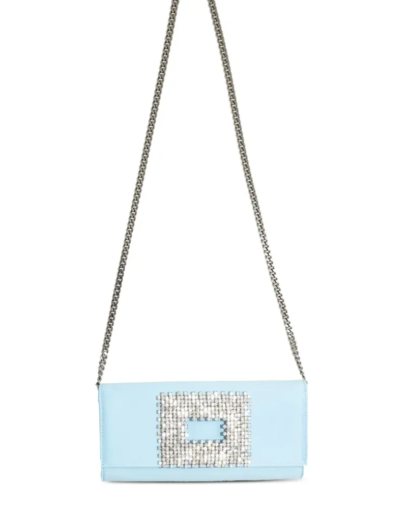 GEDEBE Bella crystal-buckle shoulder bag - Blau Blau
