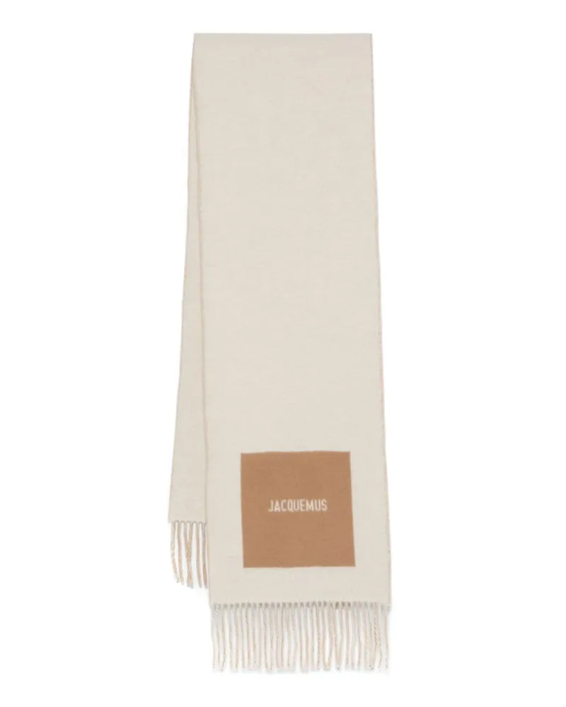 Jacquemus L'Echarpe Rond Carre Schal - Nude Nude