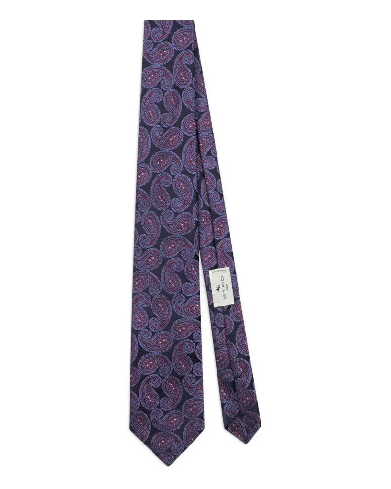 Etro Jacquard-Krawatte mit Paisleymuster - Rot Rot