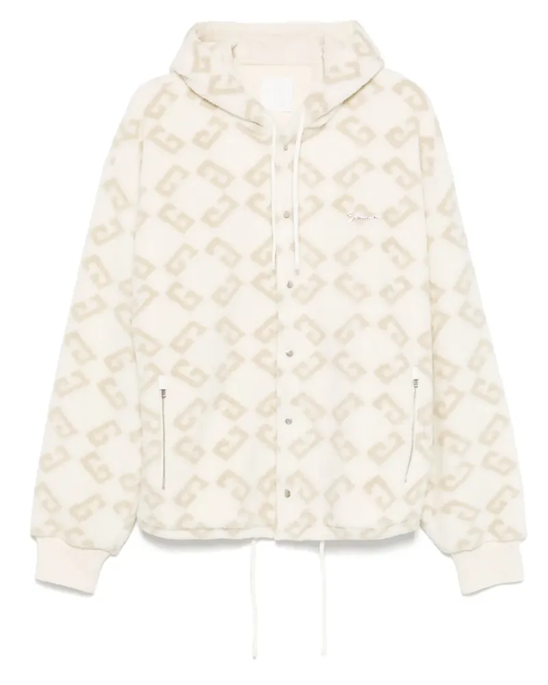 Givenchy Hoodie aus Faux Shearling - Weiß Weiß