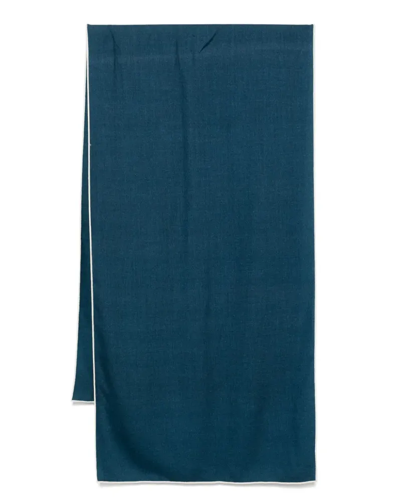 N.Peal Tipped Pashmina Schal - Blau Blau