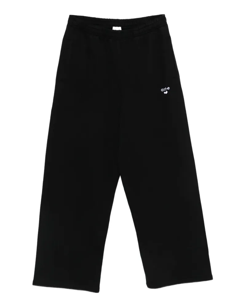 Arte Antwerp Jogginghose mit Herz-Logo - Schwarz Schwarz