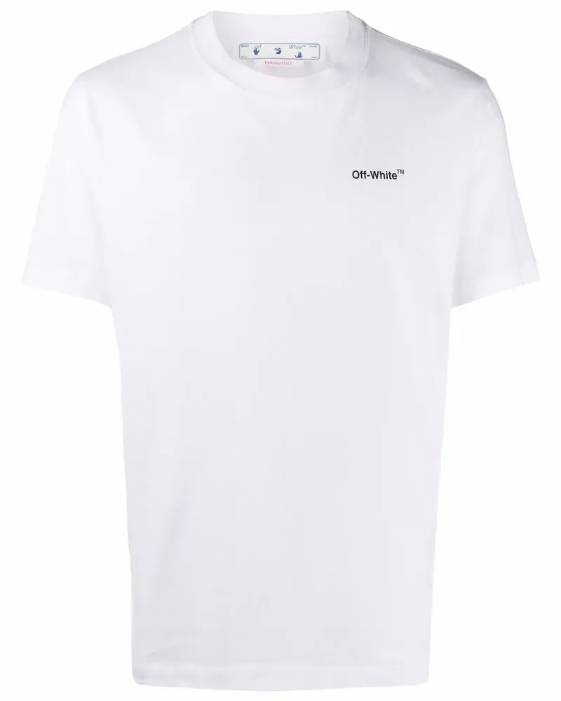 OFF-WHITE T-Shirt mit Caravaggio Arrows-Print - Weiß Weiß