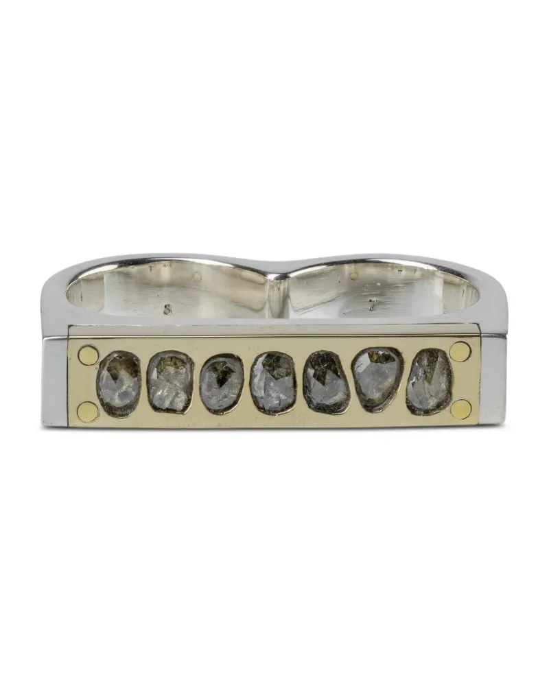 Parts Of Four Ring aus Sterlingsilber mit Diamant Silber