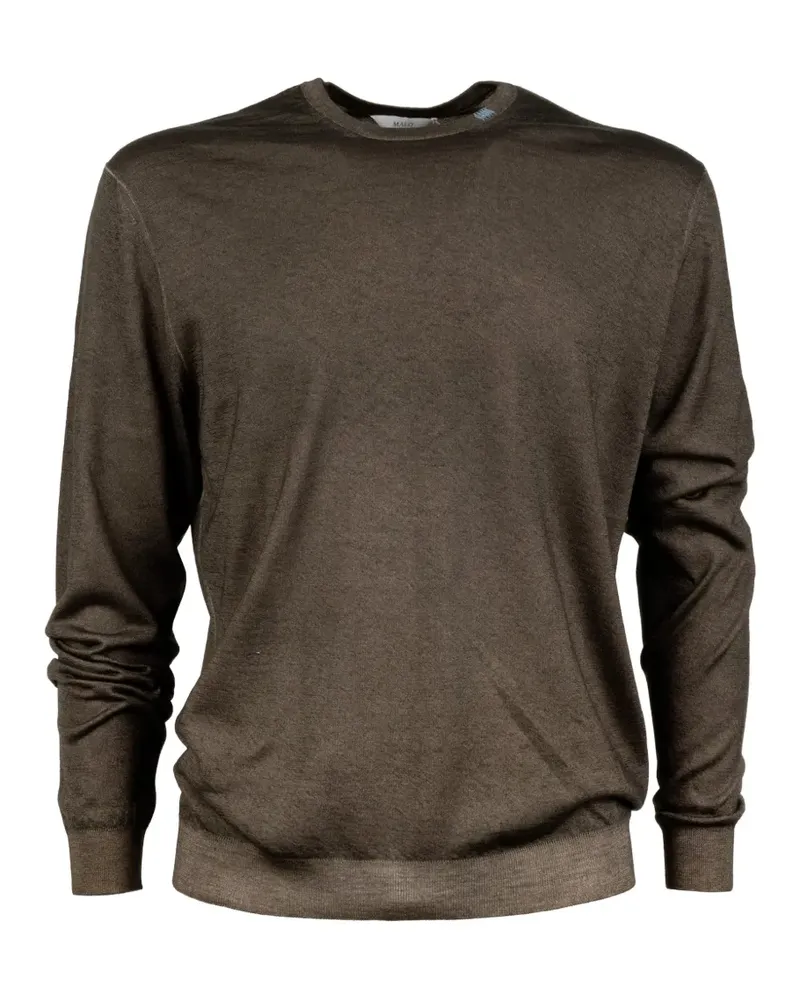 Malo Pullover mit rundem Ausschnitt - Braun Braun