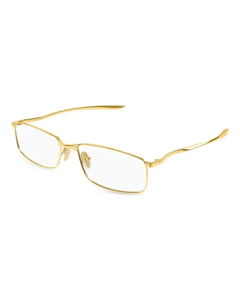 Balenciaga rectangle-frame glasses - Gold Gold