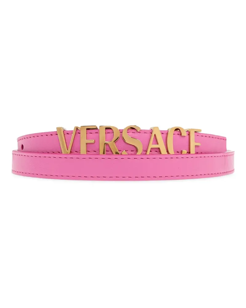 Versace Gürtel mit Logo - Rosa Rosa