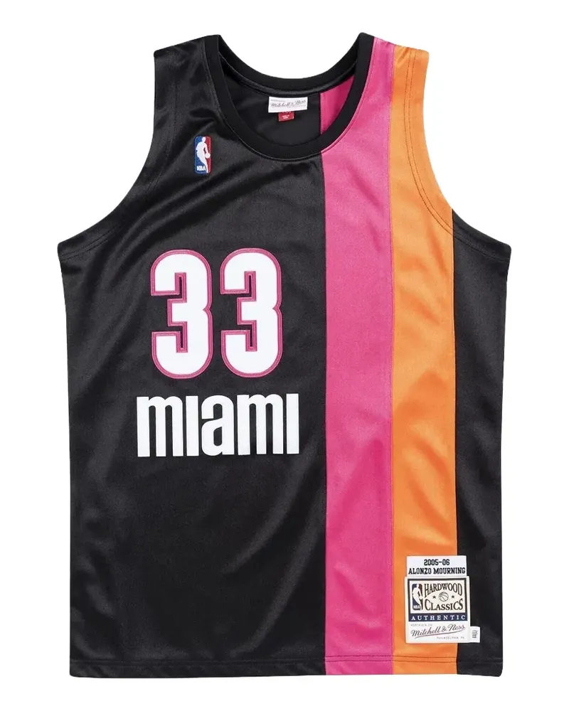 Mitchell & Ness NBA Alonzo Mourning "2005-06 Miami Heat Alternate" Jersey-Hose - Schwarz Schwarz