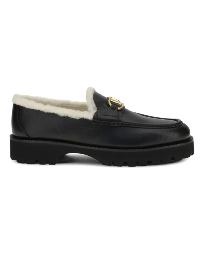 Valentino Garavani Loafer mit Logo - Schwarz Schwarz