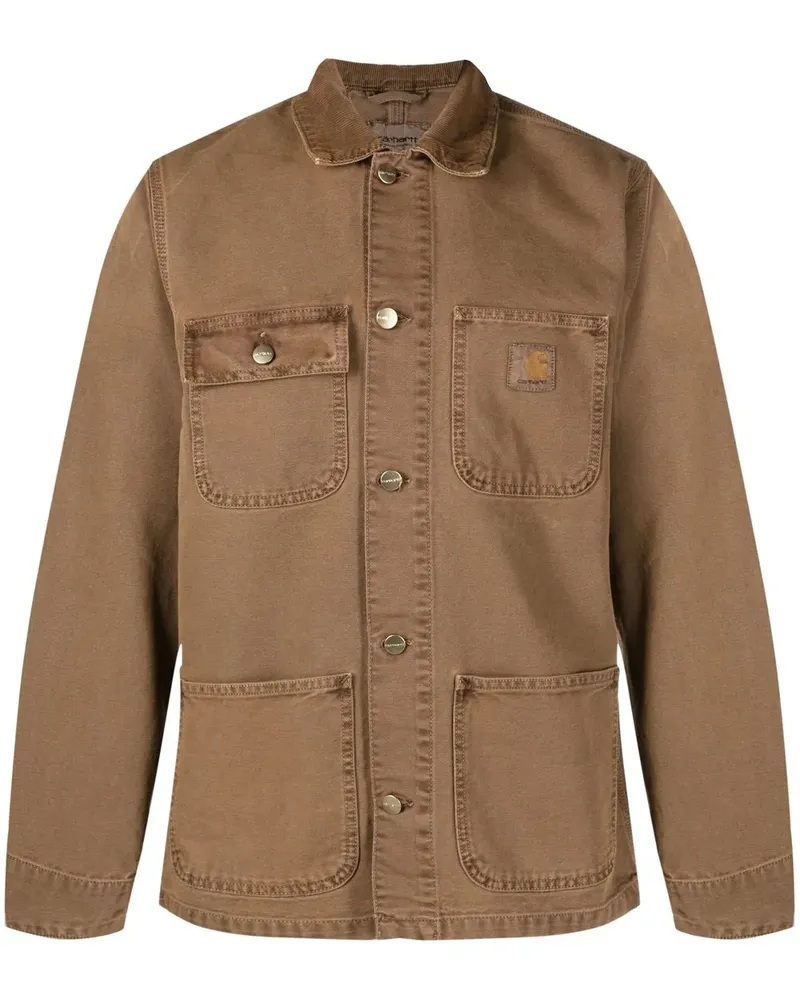 Carhartt WIP Jacke mit Logo-Patch - Braun Braun