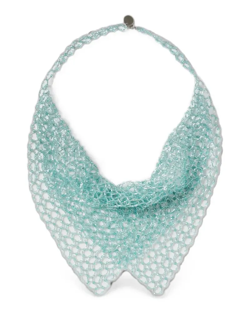 Emporio Armani cross-link choker necklace - Blau Blau