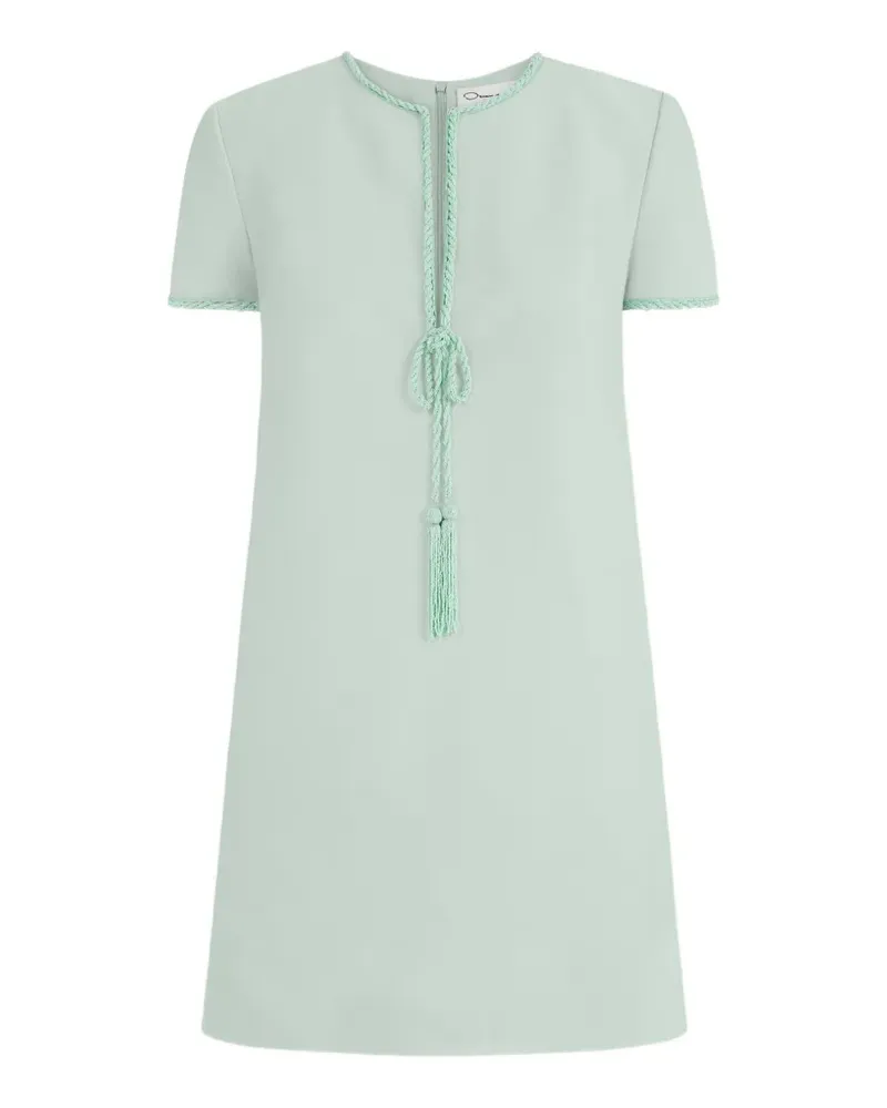 Oscar de la Renta beaded bow-detail shift dress - Grün Grün