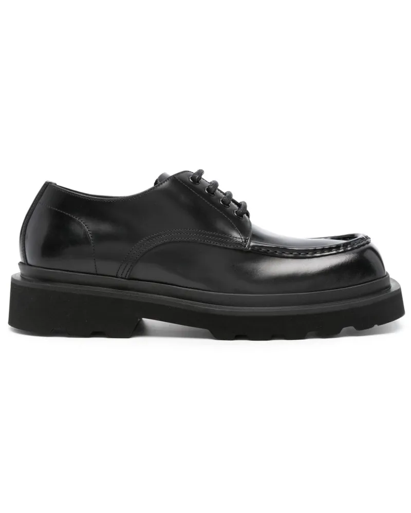 Dolce & Gabbana Derby-Schuhe mit eckiger Kappe - Schwarz Schwarz