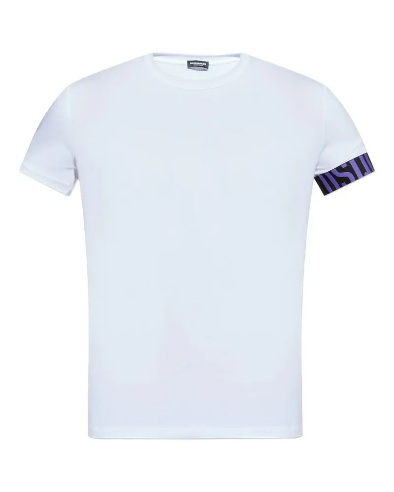 Dsquared2 T-Shirt mit Logo-Detail - Weiß Weiß