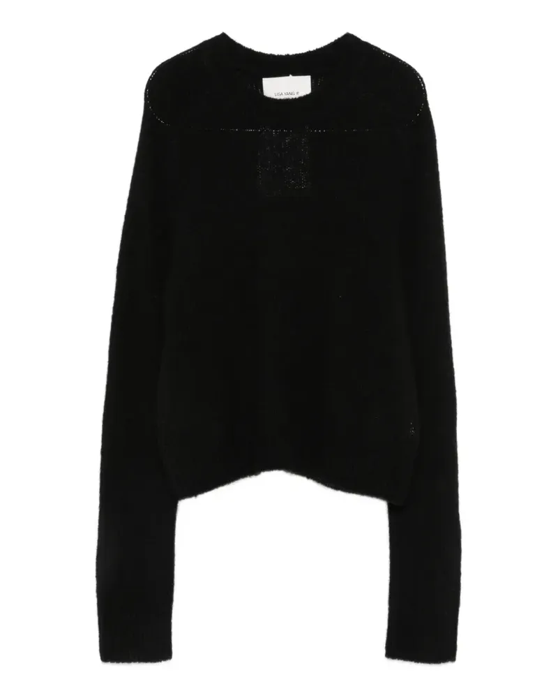 Lisa Yang Solene crew-neck long-sleeve sweater - Schwarz Schwarz