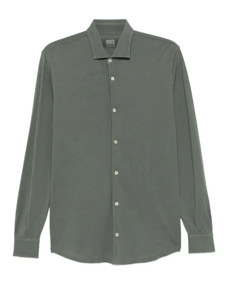 Fedeli long-sleeve shirt - Grün Grün