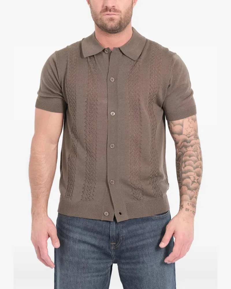 NN 07 Thor button pattern shirt - Braun Braun