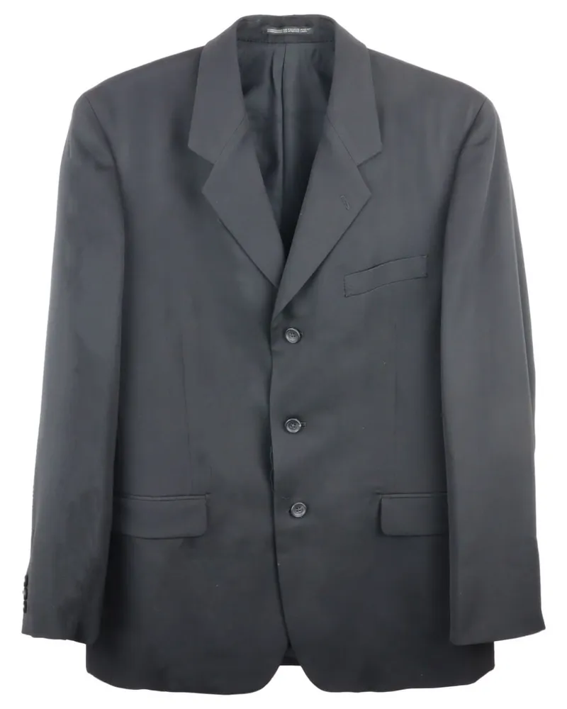 Yohji Yamamoto Einreihiges Sakko - Schwarz Schwarz