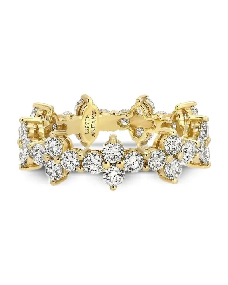 ANITA KO 18kt Vivi Eternity Gelbgoldring mit Diamant Gold