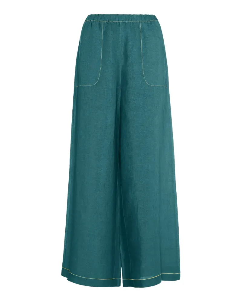 Eres Hose mit Kontrastnähten - Grün Grün