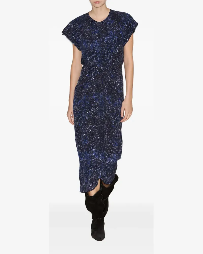 Isabel Marant Terena sequin-embellished twisted dress - Blau Blau