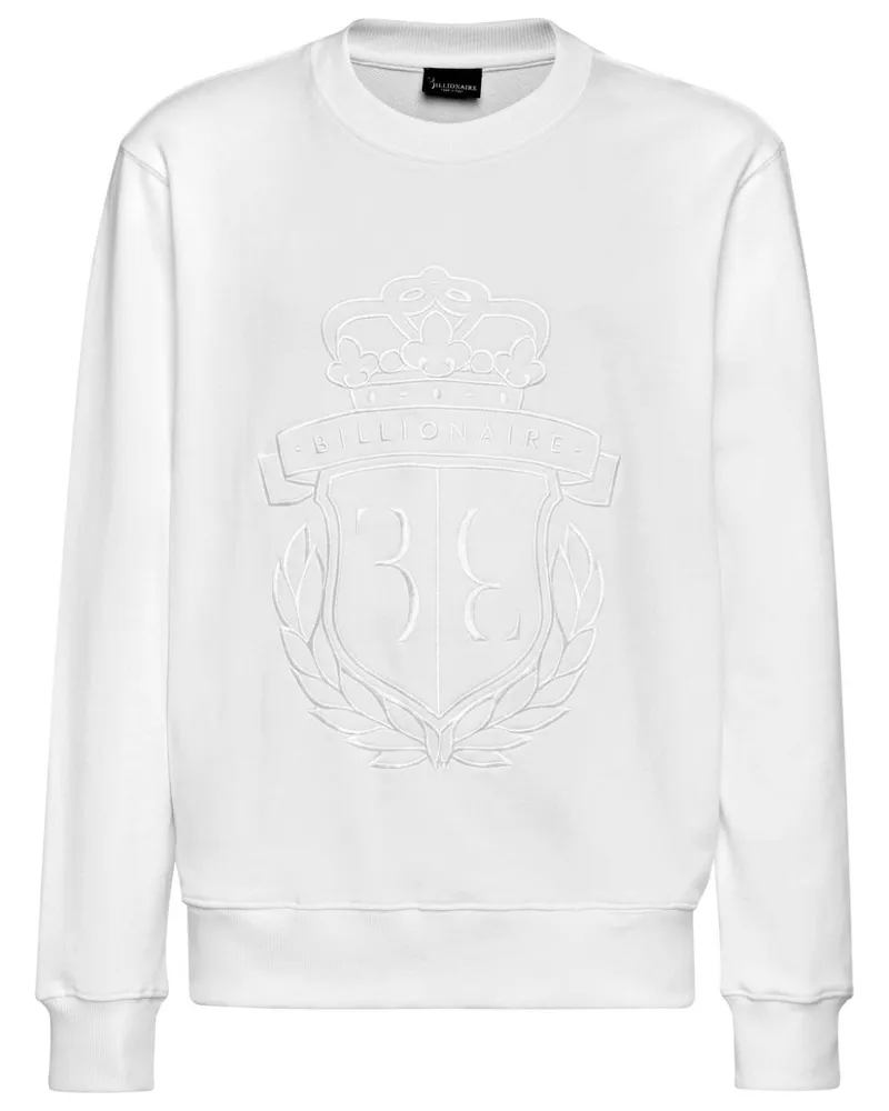 Billionaire Sweatshirt mit Logo-Stickerei - Weiß Weiß