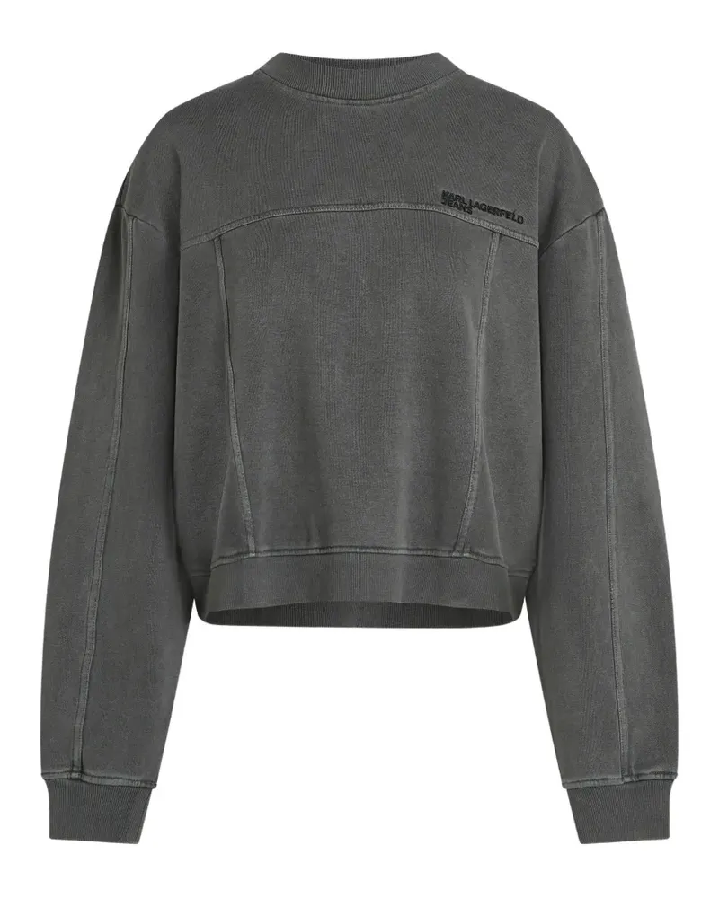 Karl Lagerfeld Ausgeblichenes Sweatshirt - Grau Grau