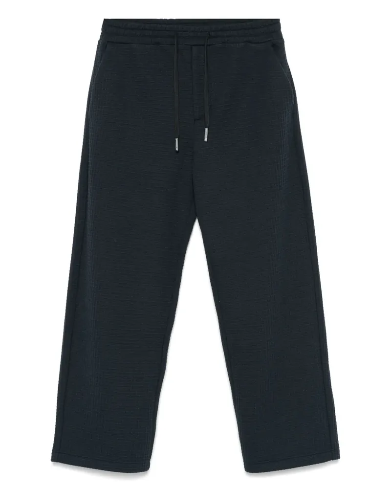 Emporio Armani Hose mit Waffelstrick - Blau Blau