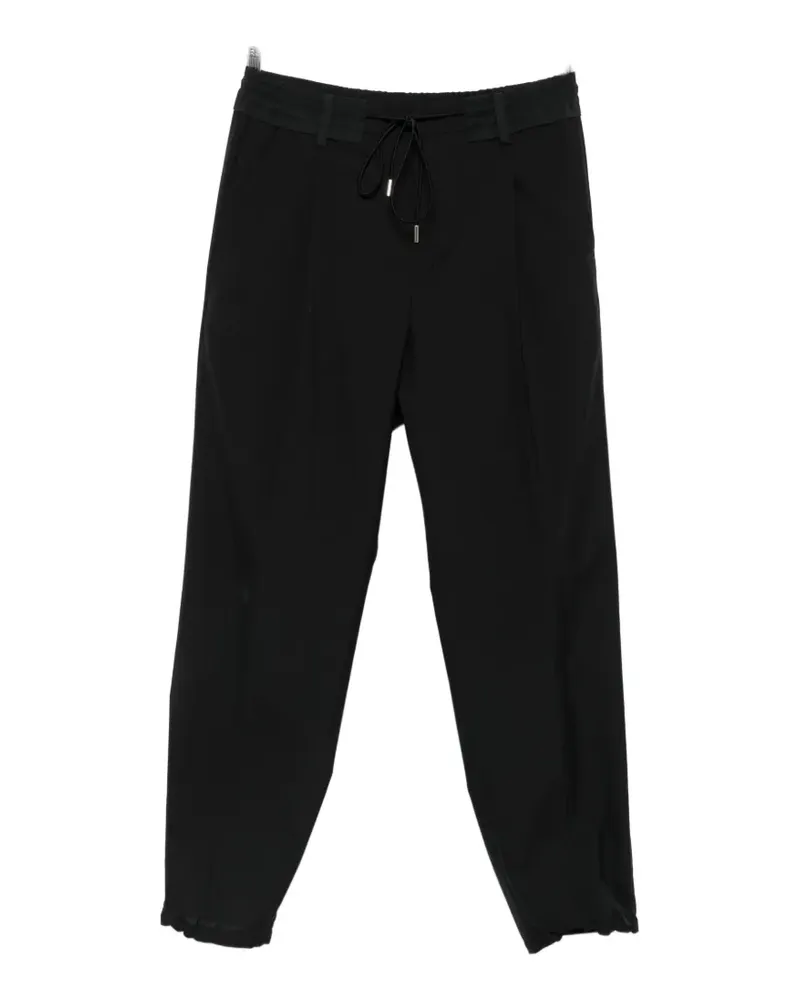 Sacai Straight-Leg-Hose mit Kordelzug - Schwarz Schwarz
