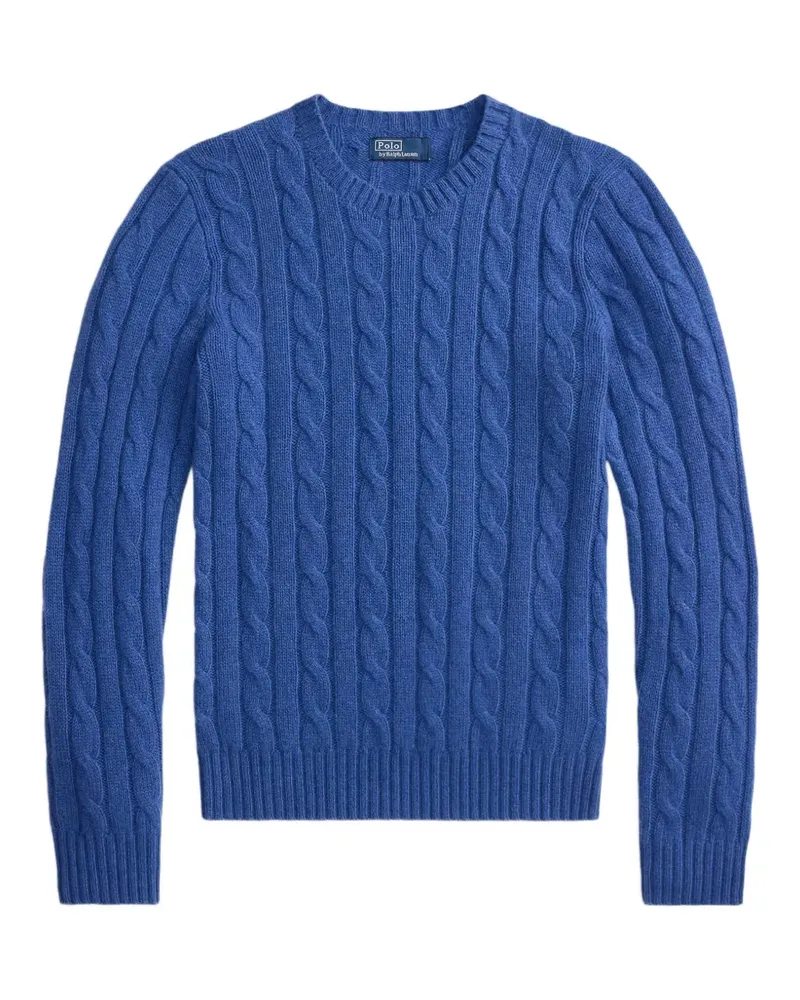 Ralph Lauren Kaschmirpullover mit Zopfmuster - Blau Blau