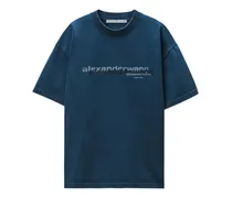 T-Shirt mit Logo-Print - Blau