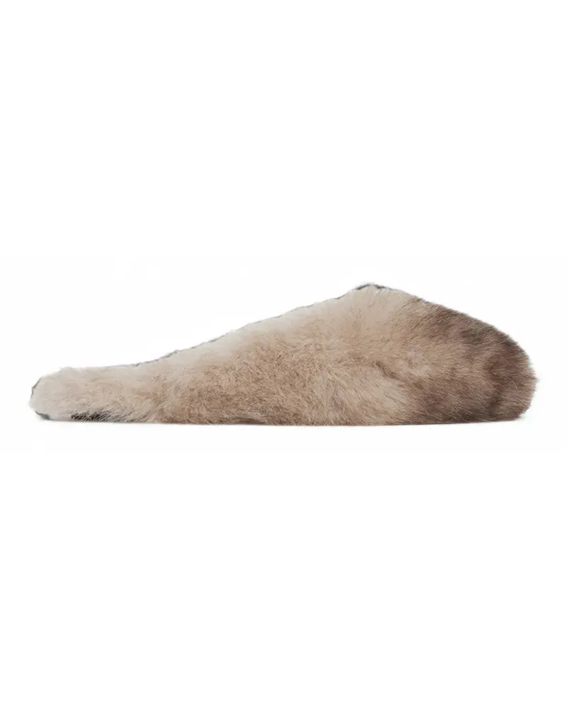 APPARIS Demi faux-fur slippers - Nude Nude