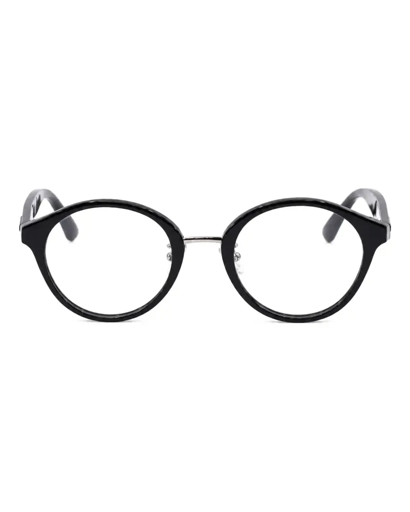 Jimmy Choo round-frame glitter glasses - Schwarz Schwarz