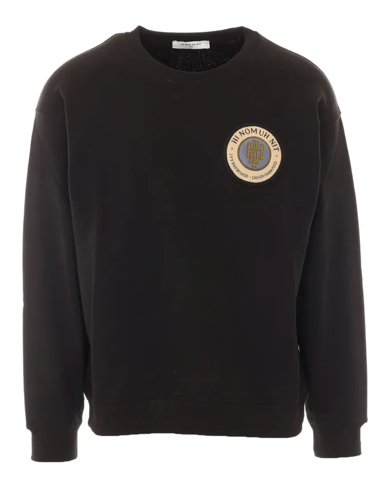 IH NOM UH NIT logo-patch sweater - Schwarz Schwarz