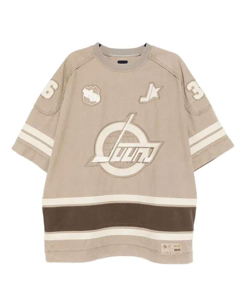 JUUN.J T-Shirt mit Logo-Stickerei - Nude Nude