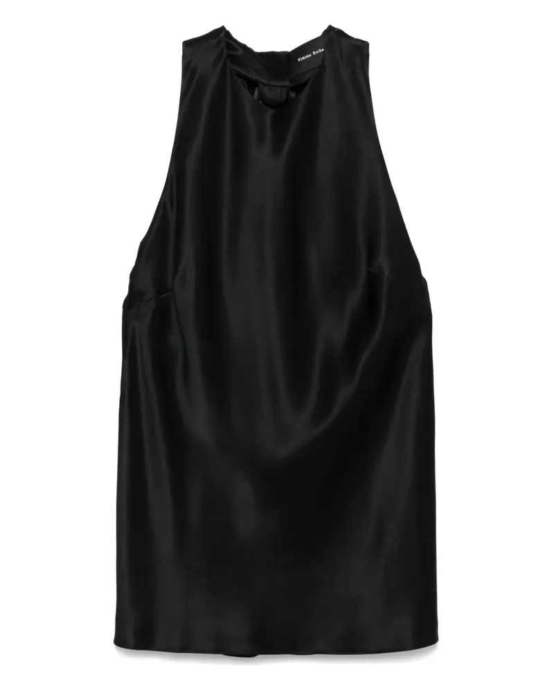 Simone Rocha Bluse aus Seide - Schwarz Schwarz
