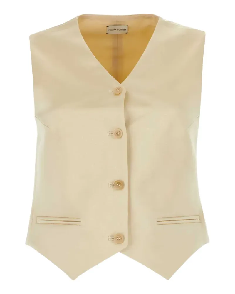 Magda Butrym V-neck waistcoat - Nude Nude