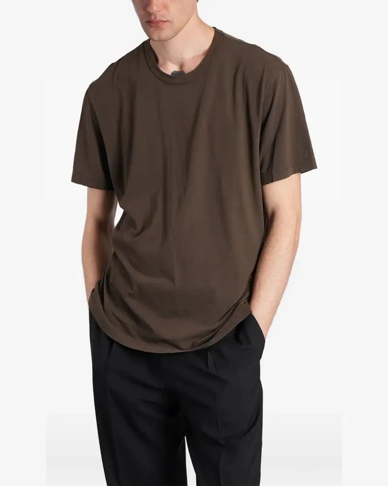 James Perse T-Shirt mit Rundhalsausschnitt - Braun Braun