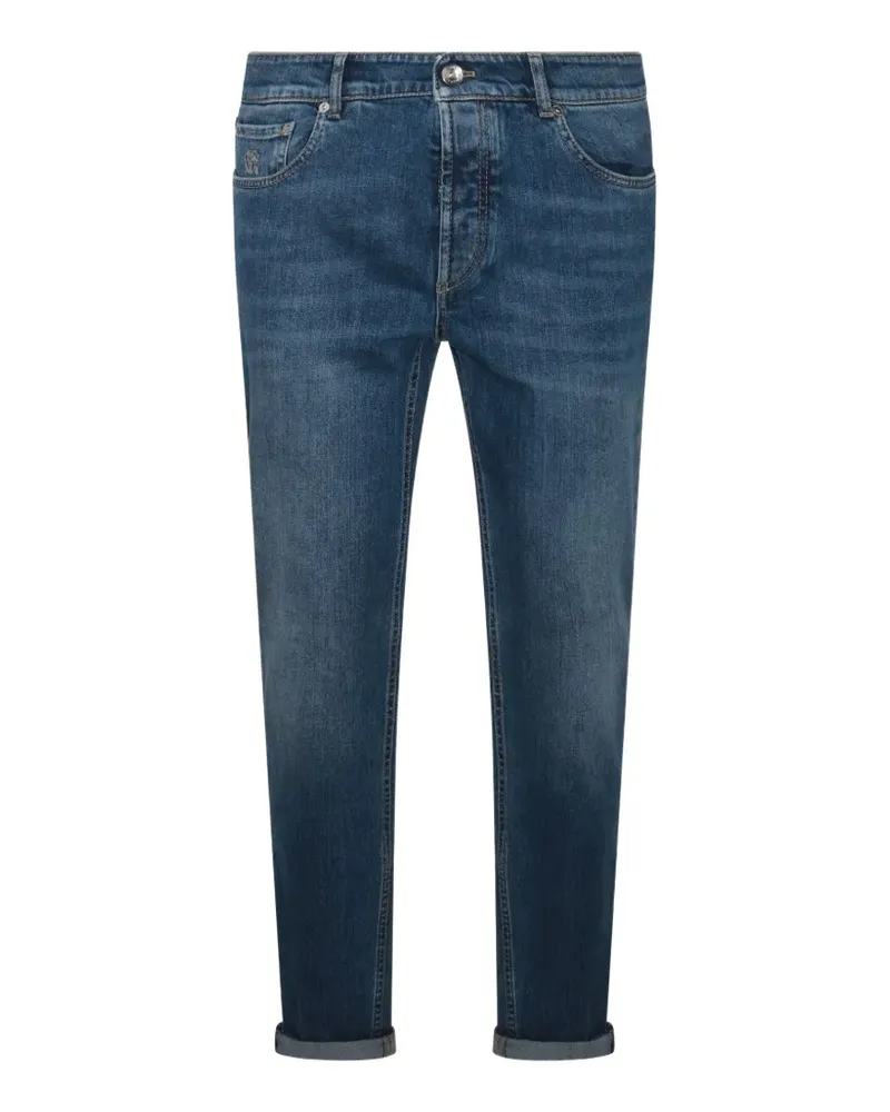 Brunello Cucinelli faded-effect jeans - Blau Blau