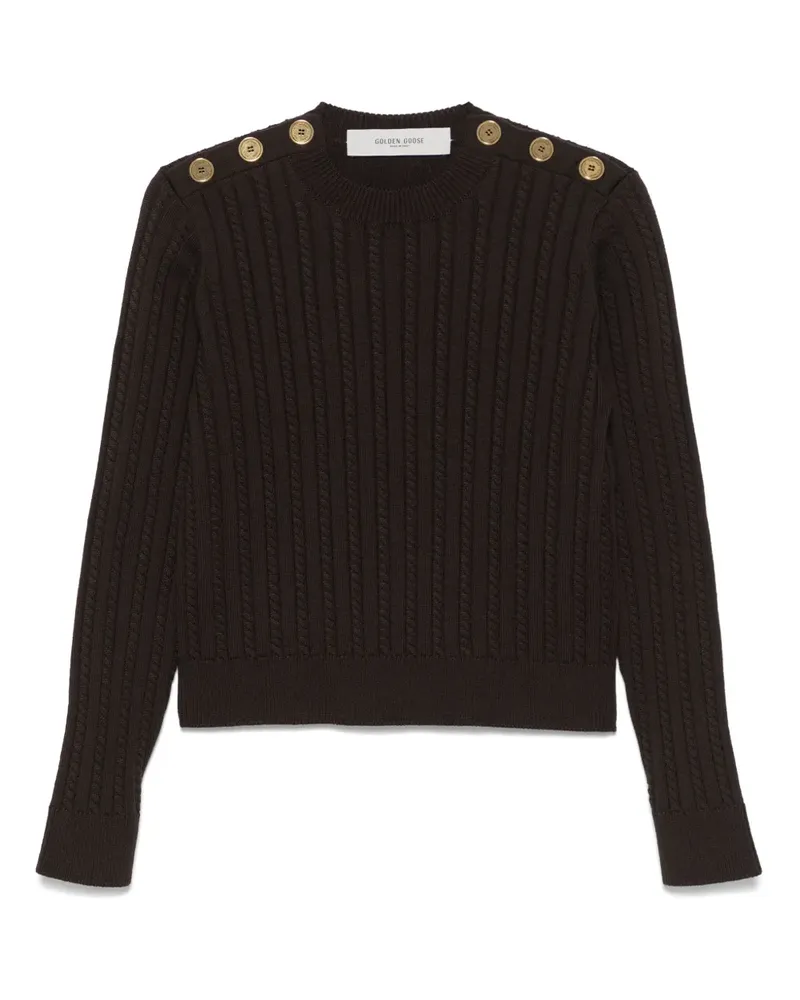 Golden Goose Pullover mit Zopfmuster - Braun Braun